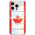 Canada Flag Light Wood iPhone 16 Pro Skin